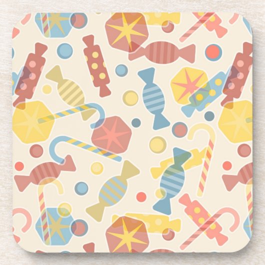 zoet en Snoep Drankjes Onderzetter (Voorkant)