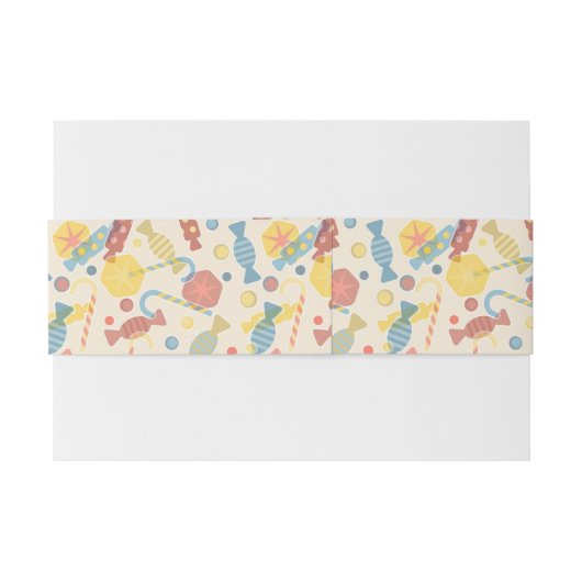 zoet en Snoep Uitnodigingen Wikkel (Achterkant Voorbeeld)