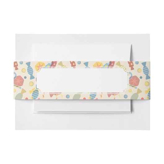 zoet en Snoep Uitnodigingen Wikkel (Voorkant Voorbeeld)