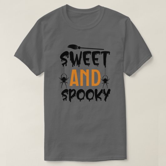 zoet en spookachtig01 t-shirt (Design voorkant)