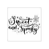 Zoet en Spookachtig Rubberstempel (Afrduk)