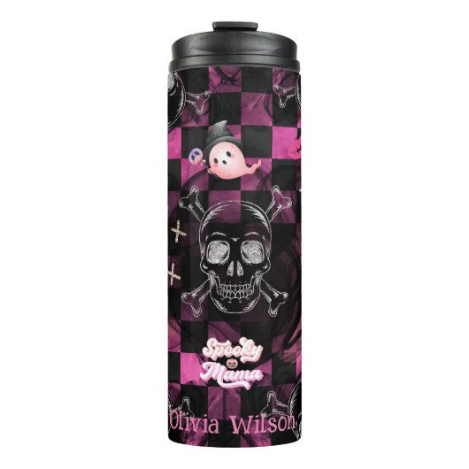 Zoet en Spooky Halloween Gepersonaliseerd Thermosbeker (Voorkant)