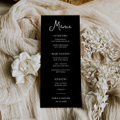 Zoet en Whimsical Zwart | Bruiloft Menu