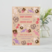 Zoet en zout Baby shower trakteert Beige Pattern