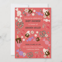 Zoet en zout Baby shower trakteert op rood