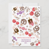 Zoet en zout Baby shower trakteert wit Kaart (Achterkant)