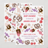 Zoet en zout Baby shower trakteert wit Kaart (Voorkant / Achterkant)