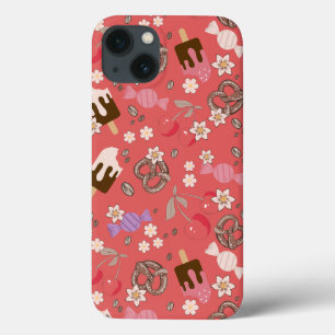Zoet en zout behandelt rood patroon Case-Mate iPhone case