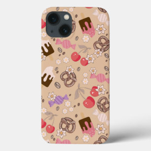 Zoet en zout Treats Beige Patroon Case-Mate iPhone Case