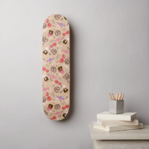 Zoet en zout Treats Beige Patroon Persoonlijk Skateboard