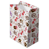 Zoet en zout Treats Patroon Medium Cadeauzakje (Achterkant Gekanteld)