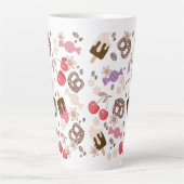Zoet en zout Treats Patroon Meisjes Latte Mok (Voorkant)