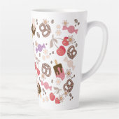 Zoet en zout Treats Patroon Meisjes Latte Mok (Rechts)