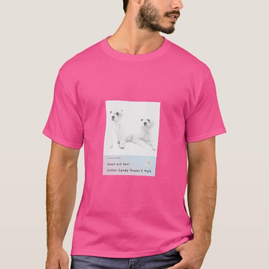 Zoet en zuur Snoep smelt niet T-shirt (Voorkant)