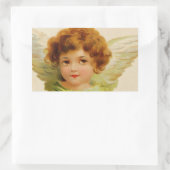 Zoet engelengezicht rechthoekige sticker (Tas)