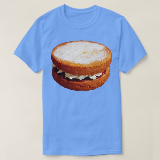 Zoet eten Victoria Sponge Cake T-shirt (Design voorkant)