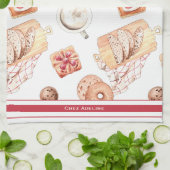 Zoet gebakken gebak  theedoek (Gevouwen)