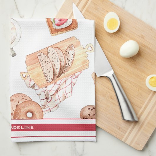 Zoet gebakken gebak  theedoek (Quarter Fold)