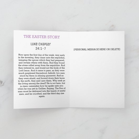 ZOET Gelukkig Pasen, zelfs de vogels zingen groet Kaart (Binnen)