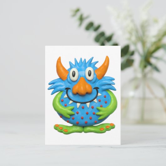 Zoet Gevlekt Monster Briefkaart (Staand voorkant)