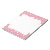 Zoet Girly Pink Dot Patroon Notitieblok (Linkerzijde)