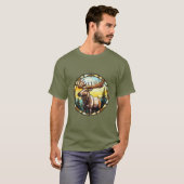 Zoet Glas in lood American Elk Moose T-shirt (Voorkant volledig)