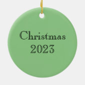 Zoet Glas in lood egel Keramisch Ornament (Achterkant)