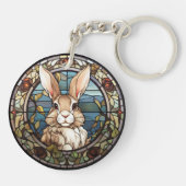 Zoet Glas in lood Konijnenkonijn Sleutelhanger (Achterkant)