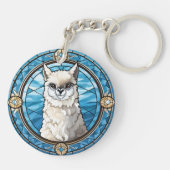 Zoet Glas in lood Llama Sleutelhanger (Achterkant)