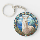 Zoet Glas in lood Llama Sleutelhanger (Voorkant)