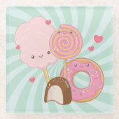 zoet glazen onderzetter (Voorkant)