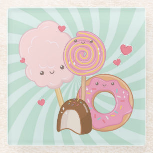 zoet glazen onderzetter