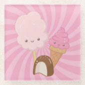 zoet glazen onderzetter (Voorkant)