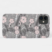 Zoet grijs roze wit patroon bloemen Case-Mate iPhone case (Achterkant (horizontaal))