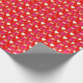 Zoet Hartjes Patroon Cadeaupapier (Hoek)