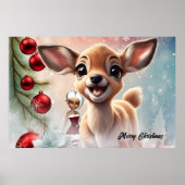 Zoet hert en schattige elfen poster (Voorkant)