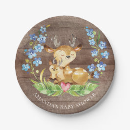 Zoet Herten Baby shower 7" Bord