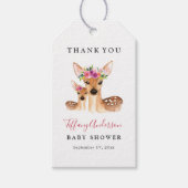 Zoet Herten Mam En Baby Bloemen Baby shower Labels Cadeaulabel (Voorkant)