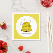 Zoet het Baby shower van de honingbijenkop Servet (Insitu)