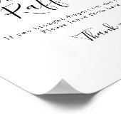 Zoet het beste bij de Eucalyptus Diaper Raffle Sig Poster (Hoek)