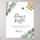 Zoet het beste bij de Eucalyptus Diaper Raffle Sig Poster (Voorkant)