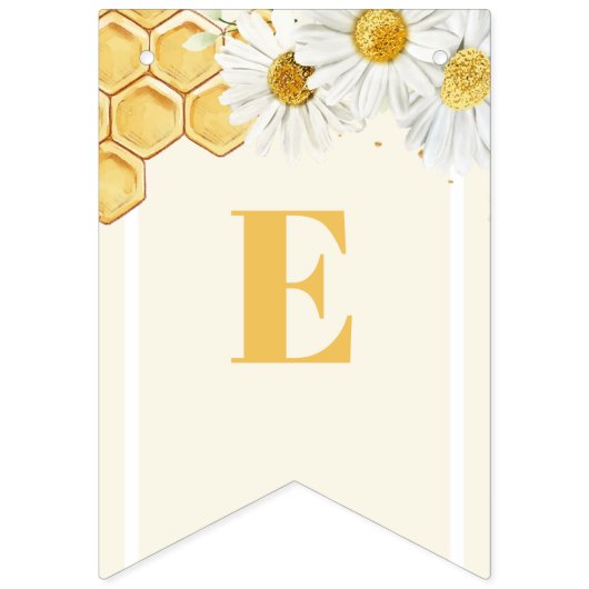 Zoet het Bumblebee Baby Vrijgezellenfeest Vlaggetjes (Derde vlag)