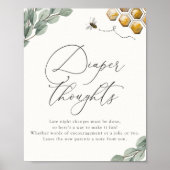 Zoet het Eucalyptus Diaper Gedacht Poster (Voorkant)
