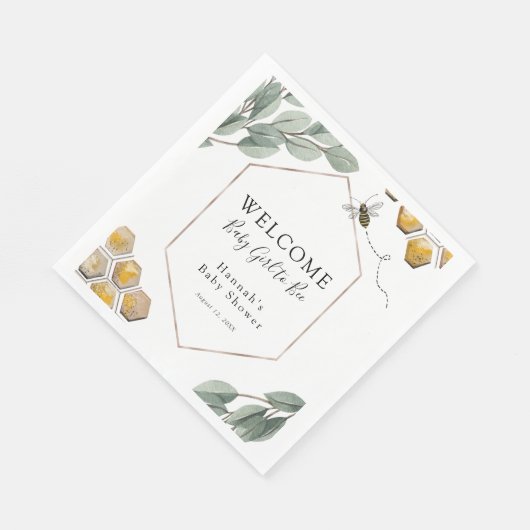 Zoet het EucalyptusBaby shower Servet (Hoek)