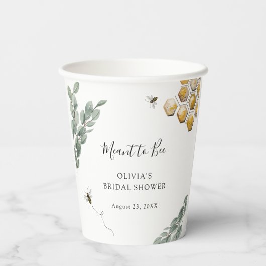 Zoet het EucalyptusVrijgezellenfeest Papieren Bekers (Achterkant)