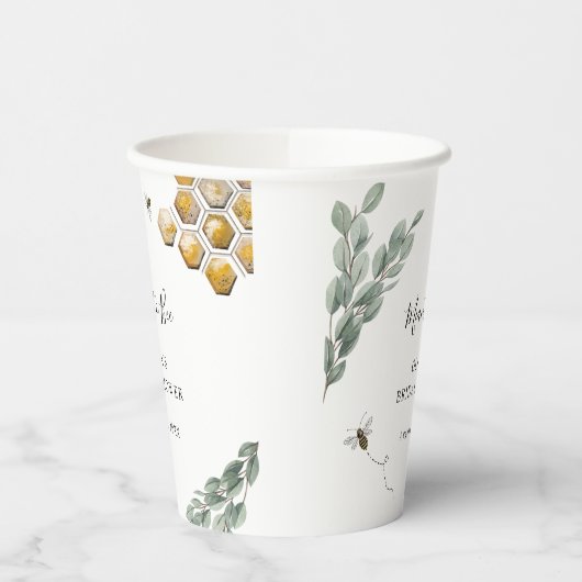 Zoet het EucalyptusVrijgezellenfeest Papieren Bekers (Links)