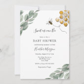 Zoet het mogelijke Eucalyptus Baby shower Invitati Kaart (Voorkant)