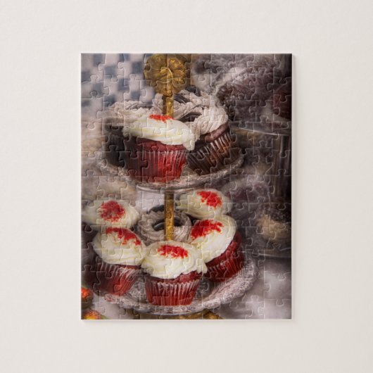 Zoet - Hoeveel is die cake in het raam? Legpuzzel (Verticaal)