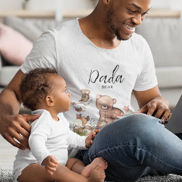 Zoet houtland dier baby shower Dada Beer T-shirt