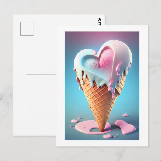 zoet ijs briefkaart (Voorkant / Achterkant)